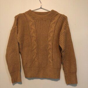 Kolak - Brown Cable Knit Sweater  - Girls size Large